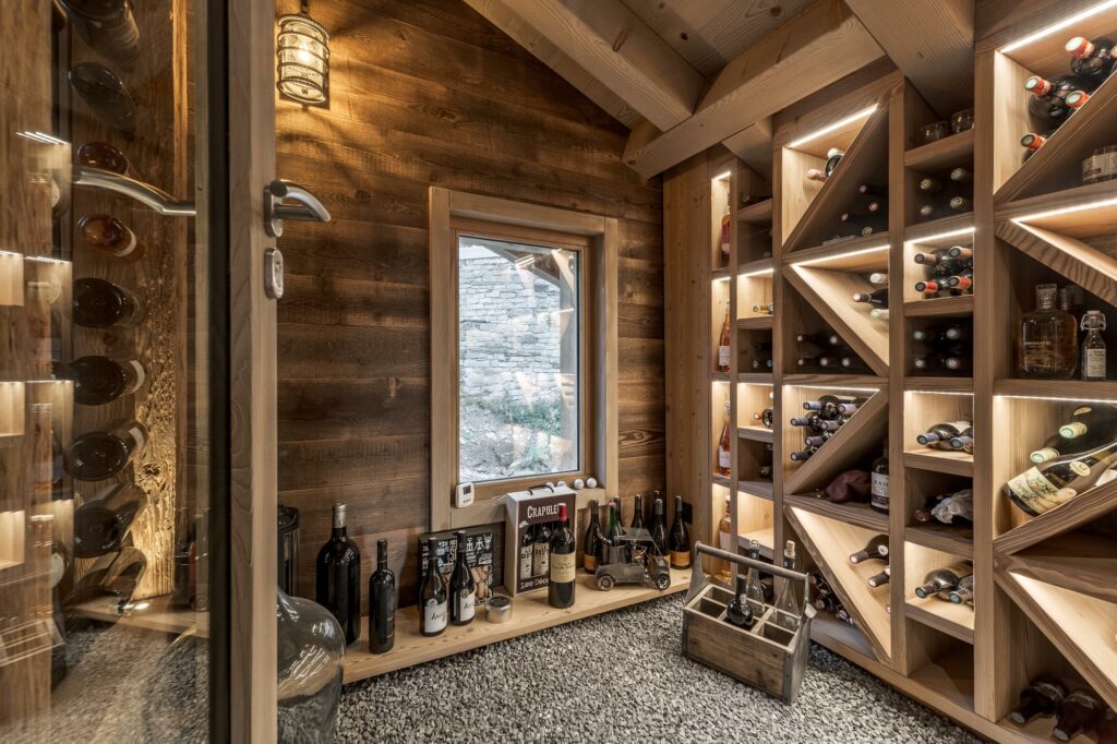 Cave à vin chalet
