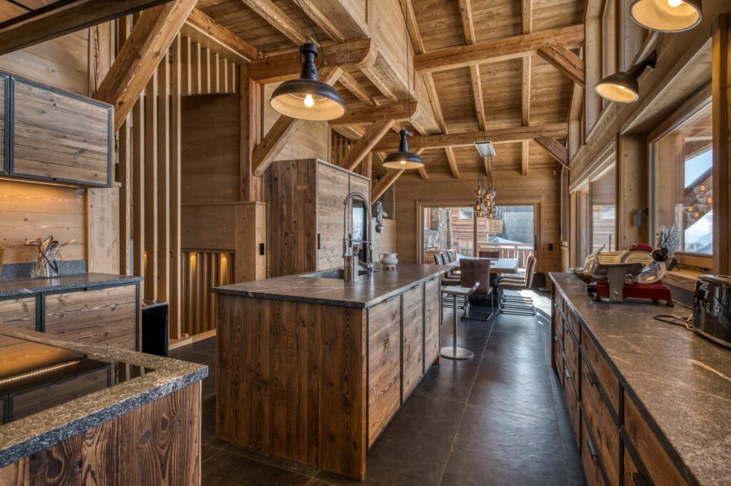 Intérieur cuisine chalet