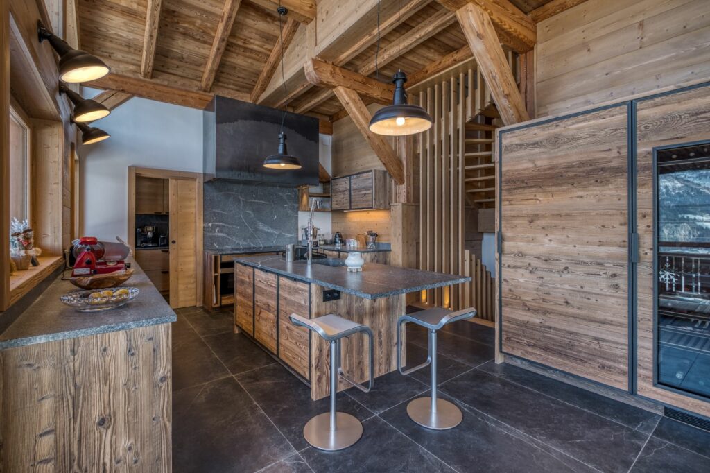 Intérieur cuisine chalet