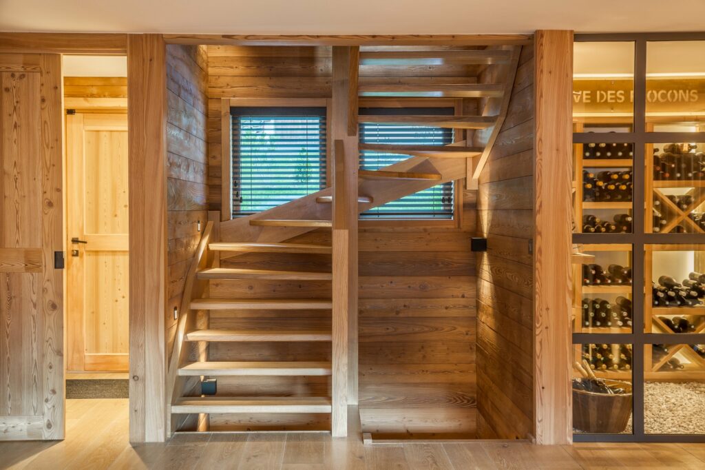 Intérieur contemporain chalet