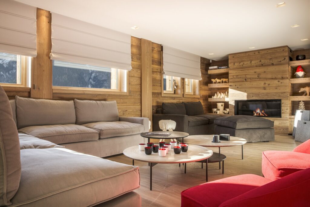 Intérieur contemporain chalet