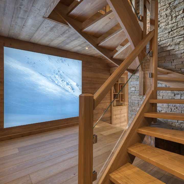 Intérieur chalet contemporain