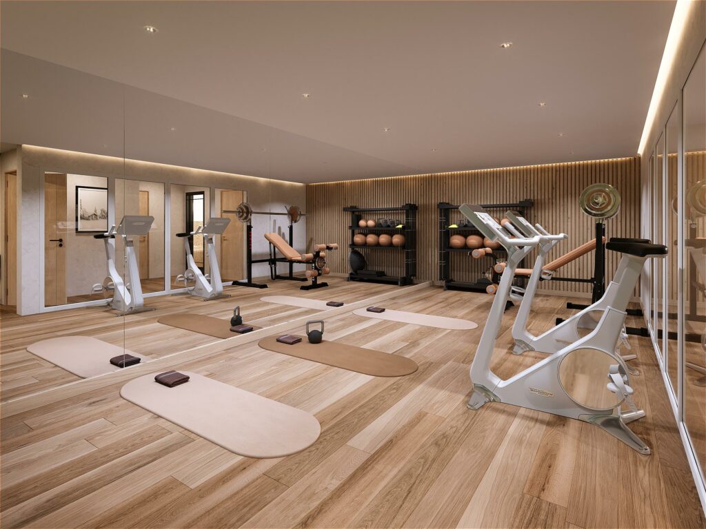 Salle de fitness dans chalet Megeve